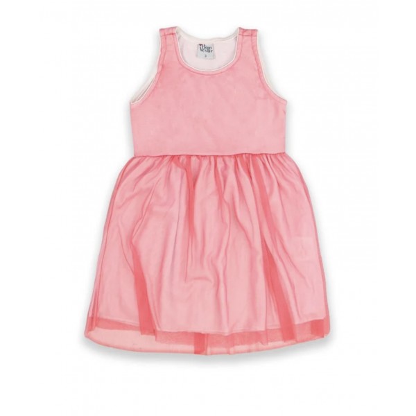 Vestido Menina Tule Rosa Luxo Festa Infantil Verão 4a10 Anos