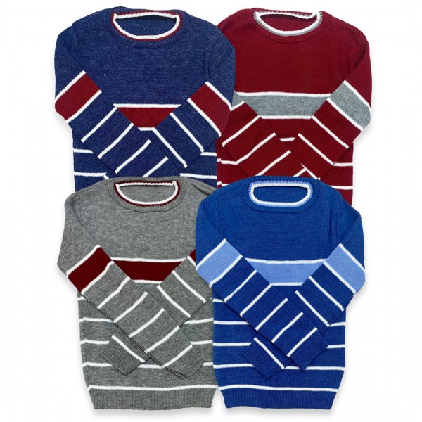 Blusa Casaco Infantil Menino Lã Tricot Quente Frio Inverno