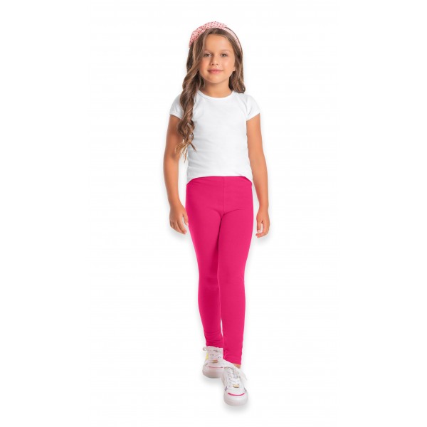 Blusa Manga Curta Infantil Menina 2 a 8 anos Cotton Básica