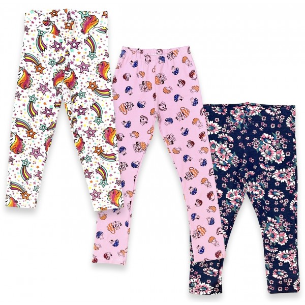 Calça Legging Infantil 1a8 anos Estampada Cotton Boa Barata