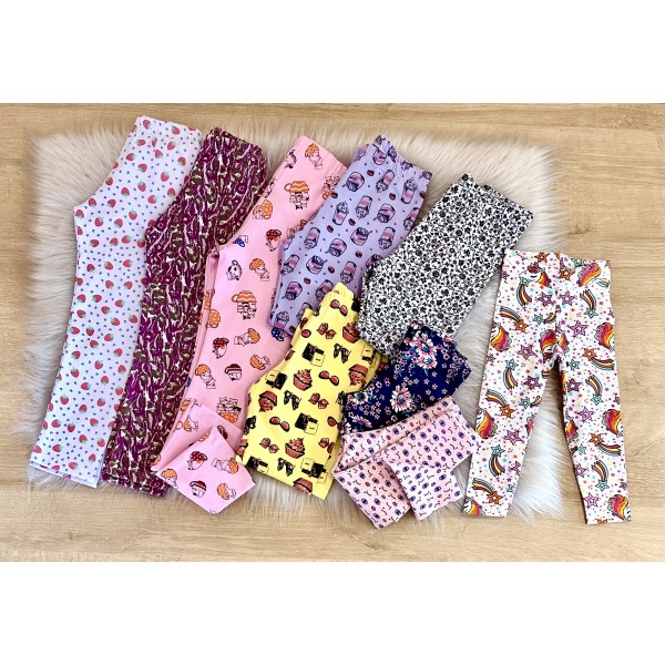 Calça Legging Infantil 1a8 anos Estampada Cotton Boa Barata