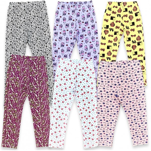 Calça Legging Infantil 1a8 anos Estampada Cotton Boa Barata