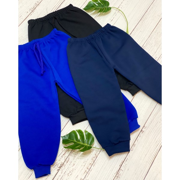 Calça Moletom Grossa Flanelada Infantil Punho Frio Inverno