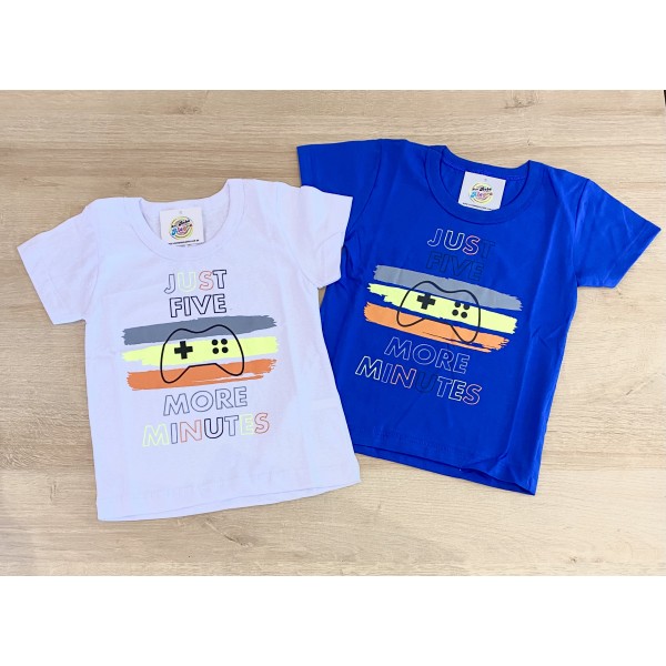 Camiseta Manga Curta Infantil Menino 1a3 Anos Verão Barato