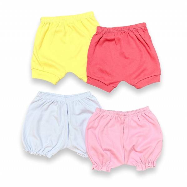 Kit Combo 2 Shorts Calor Bebê Feminino Liso Algodão Barato