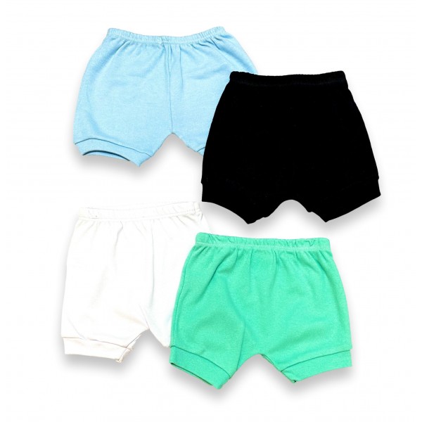 Kit Combo 2 Shorts Calor Bebê Masculino Liso Algodão Barato