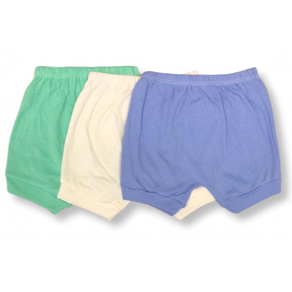 Kit Combo 2 Shorts Calor Bebê Masculino Liso Algodão Barato