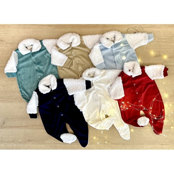 KIT LOTE ATACADO REVENDA MACACÃO BEBE PLUSH LISO FRIO BARATO