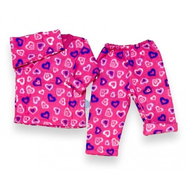 Pijama Infantil Inverno Soft Menina 1-3 Anos Estampado Frio