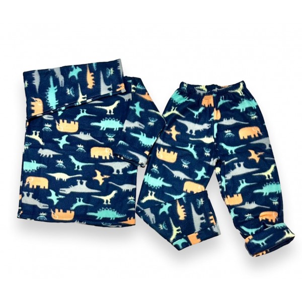 Pijama Infantil Inverno Soft Menino 4-8 Anos Estampado Frio